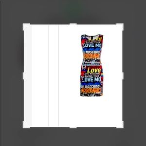 Moschino racer print dress